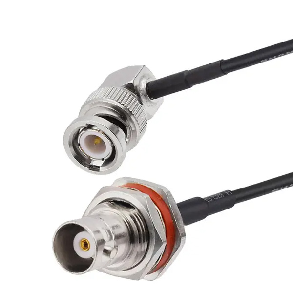 Right Angle BNC Plug Pigtail With 90 Degree BNC Male To BNC Female Coaxial Cables 