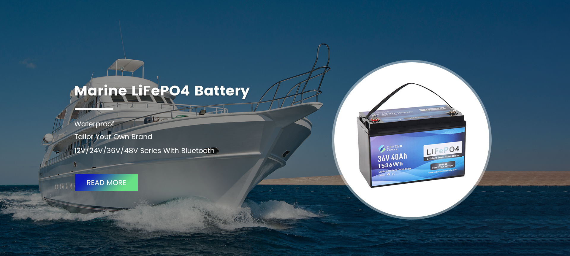 Lifepo4 Battery, RV Battery, Marine Battery - Center Power