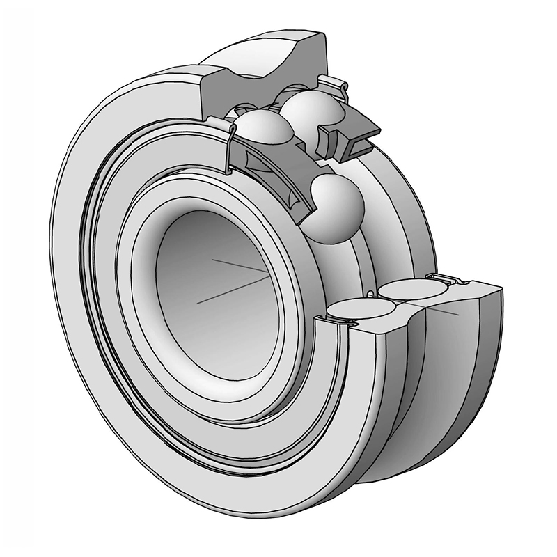 LFR5302-10-2Z Track Roller Bearing With Profiled Outer Ring