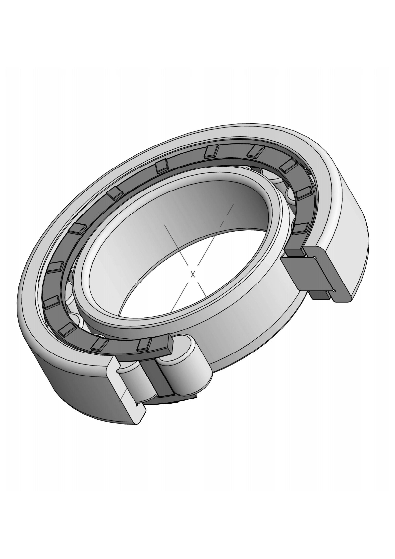 NU2304-E single row Cylindrical roller bearing