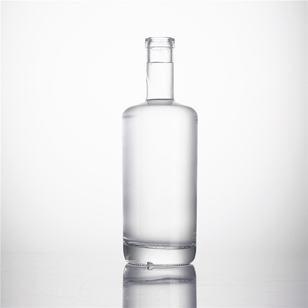 700ml screen printing extra flint empty vodka liquor alcohol spirits glass bottle with cork