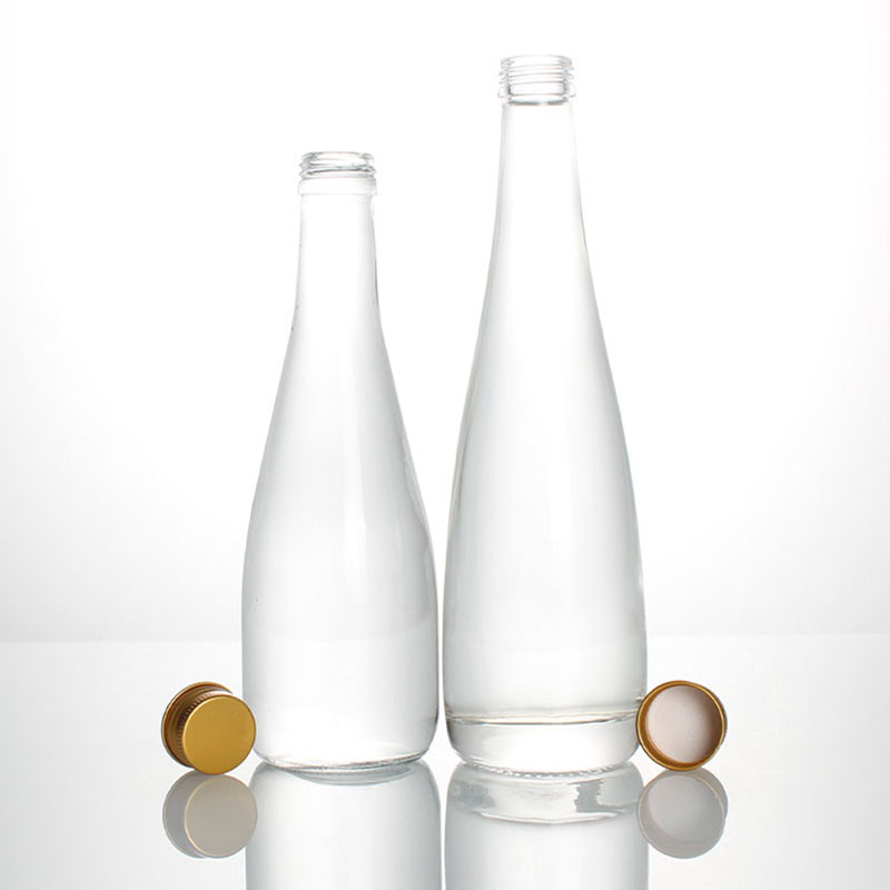 China supplier 200ml 330ml 430ml 500ml Empty transparent glass bottle extra flint high flint beverage juice milk liquor Glass Bottle