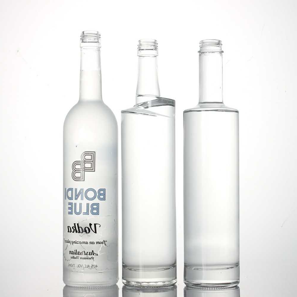 750ml gin glass bottle