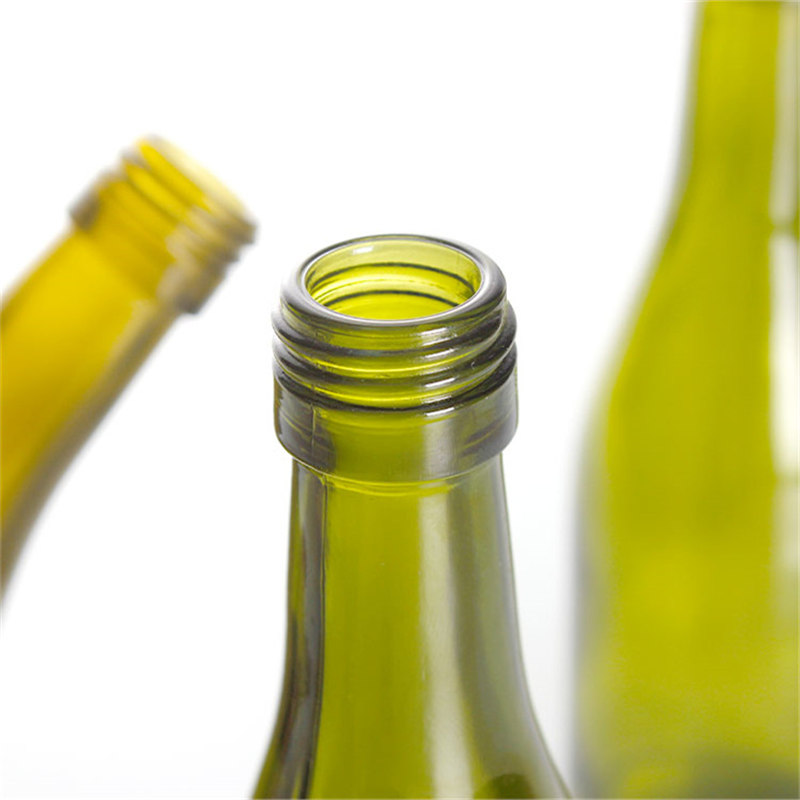 187ml Antique Green Glass Burgundy Bottle for Wine, Spirits , Tonics
