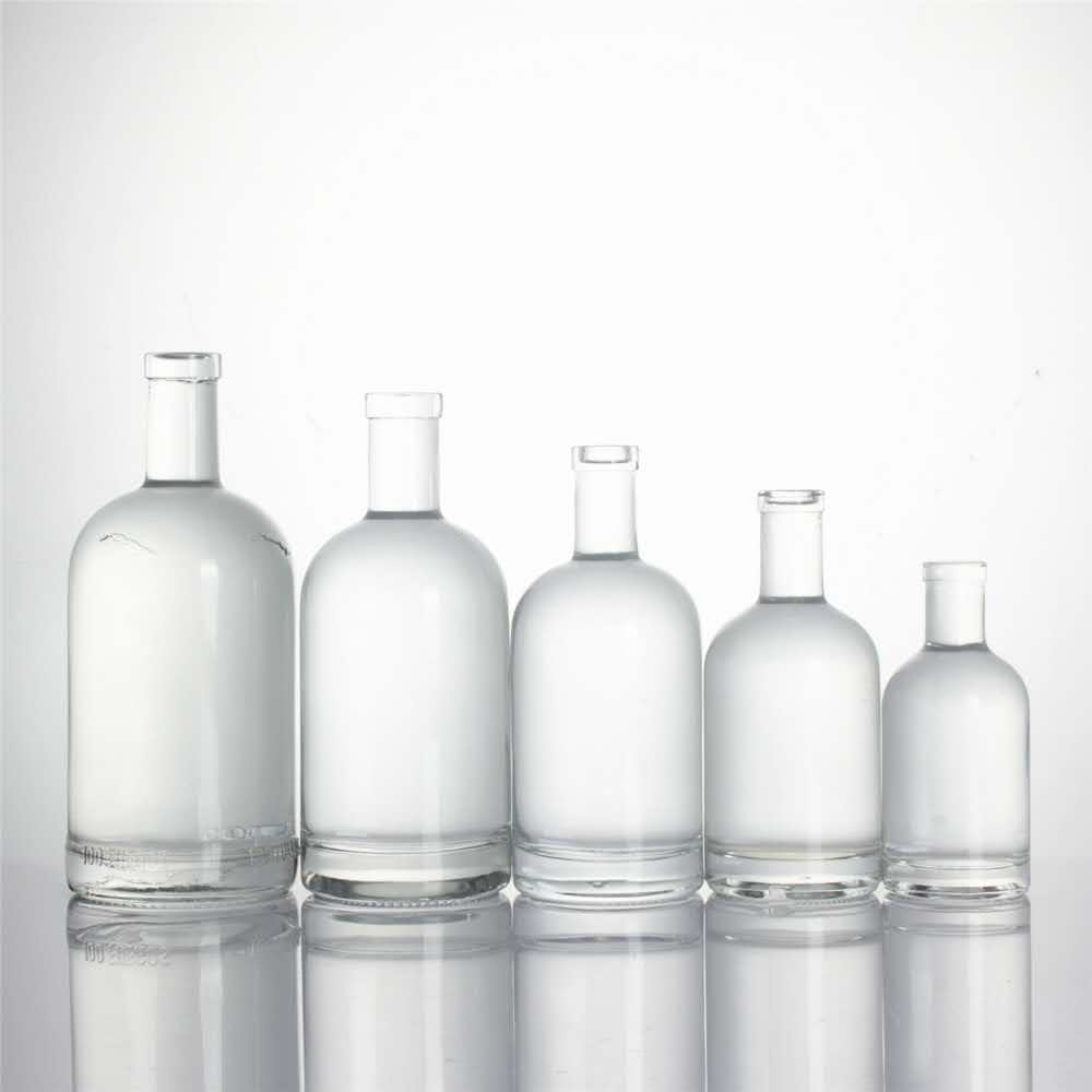 750ml gin glass bottle