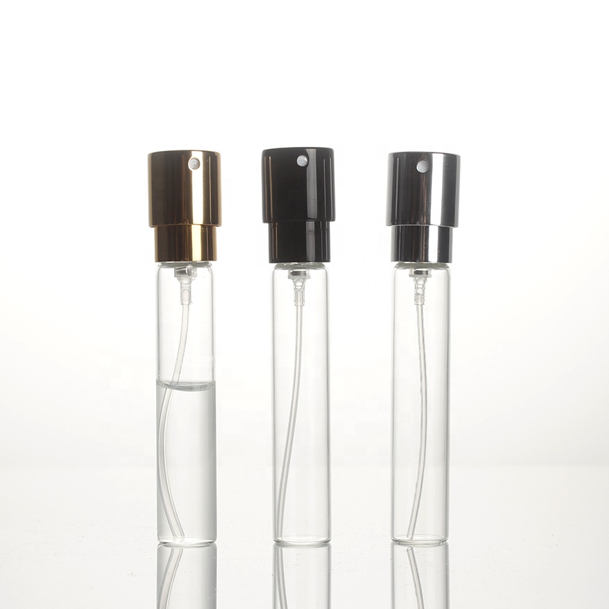 China factory luxury 10ml 15ml 20ml mini perfume Glass vial atomizer tube sample vial for fragrance personal care