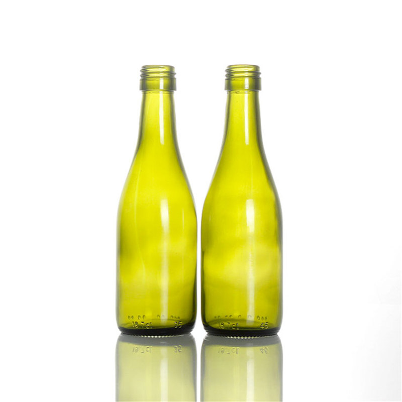 187ml Antique Green Glass Burgundy Bottle for Wine, Spirits , Tonics