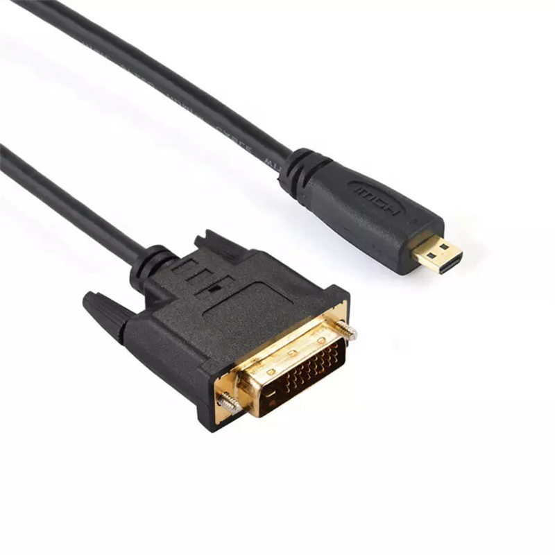 HDMI CABLE VN-HD15 Vnew High Quality High Speed Hot Sell 34AWG Micro HDMI To DVI 24+1 Cable Male to Male With Gold Plated Adapter.