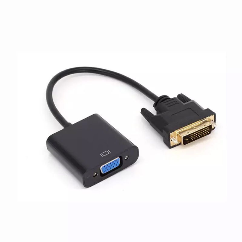 VN-DVI02 Vnew Hot Sell New Design 0.2M HD 1080P DVI to VGA Cable DVI Video Converter Adapter for Computer/ Multimedia