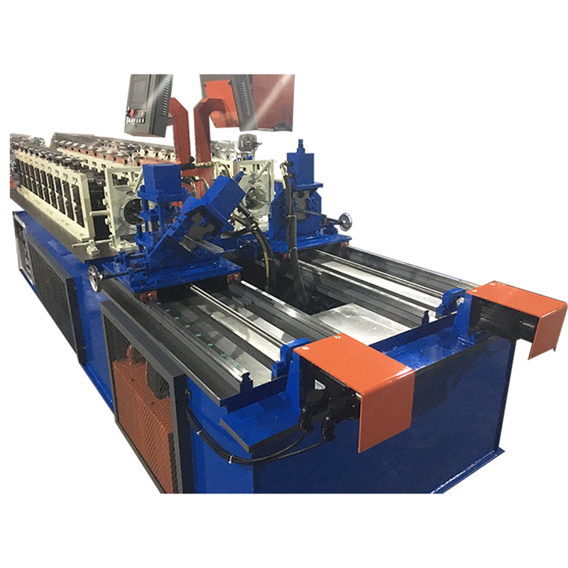 Blue Color Full Automatic 2 Waves High Speed Highway Guardrail Roll Forming Machine