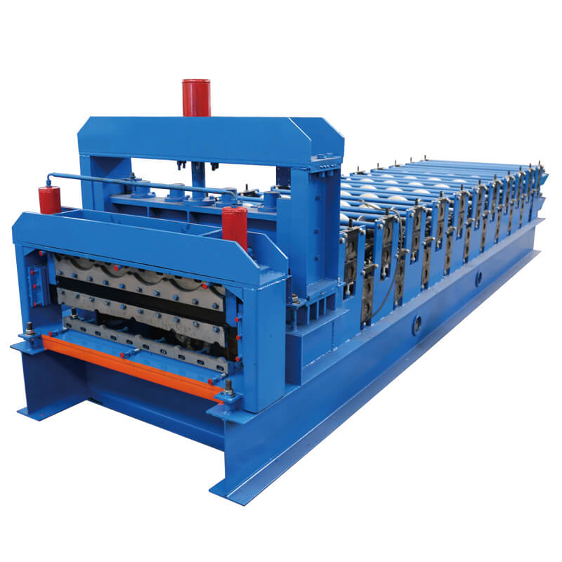 0.3-0.8mm Metal Ibr Trapezoidal And Corrugated Roof Wall Panel Double Deck Roll Forming Machine