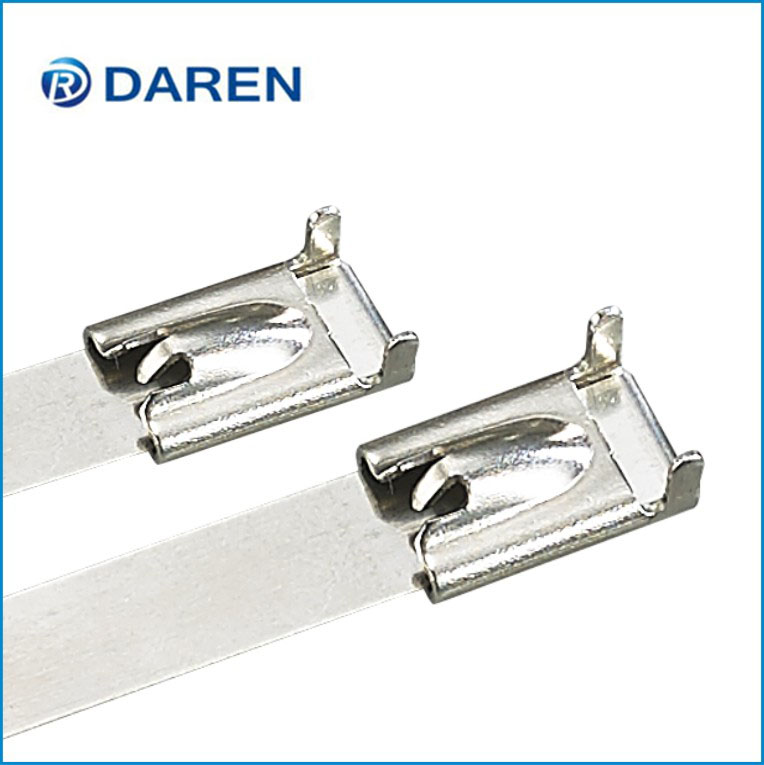 Stainless Steel Cable Ties-Ladder Single-Lock Fully Polyester Coated Ties for Industrial Use