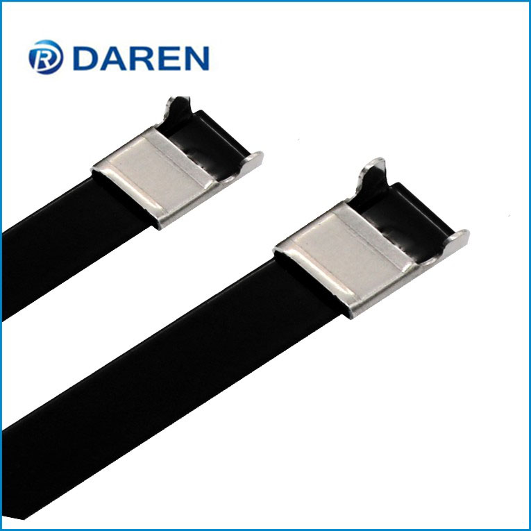 Stainless steel cable Ties-L Type Polyester Coated Ties