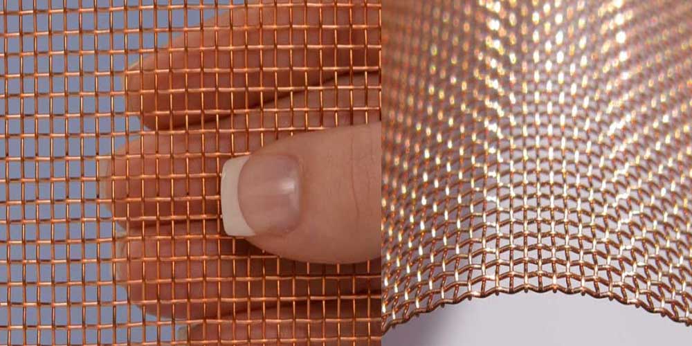 Metal Woven Copper Wire Mesh, For Industrial, Packaging Type: Roll, Rs 150 /meter | ID: 21896494497