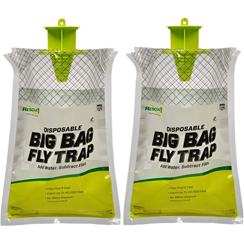 Disposable Fly Traps Outdoor Effective Fly Catcher Bags with Fly Bait, Non-Toxic Outdoor Fly Traps Disposable Fly Bags DY-004