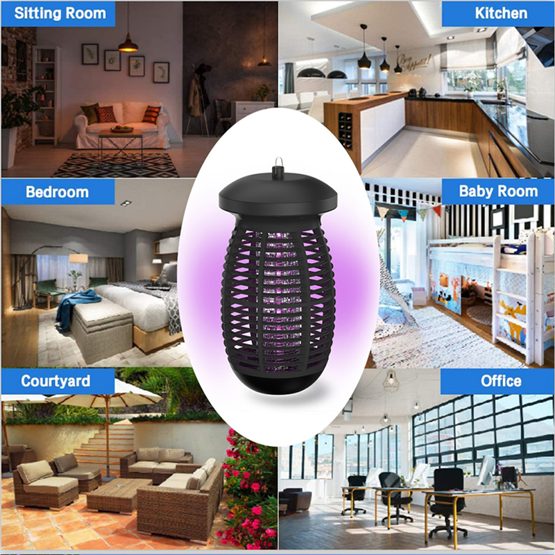 DYT-06 Indoor Bug Zapper, Effective Mosquito Zappers Killer for Home Electric Insect Fly Pest Attractant Trap with Safety Light