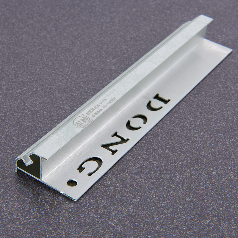 Aluminum Tile Trim Groove Wing Bevel Edge Closed Type X-002