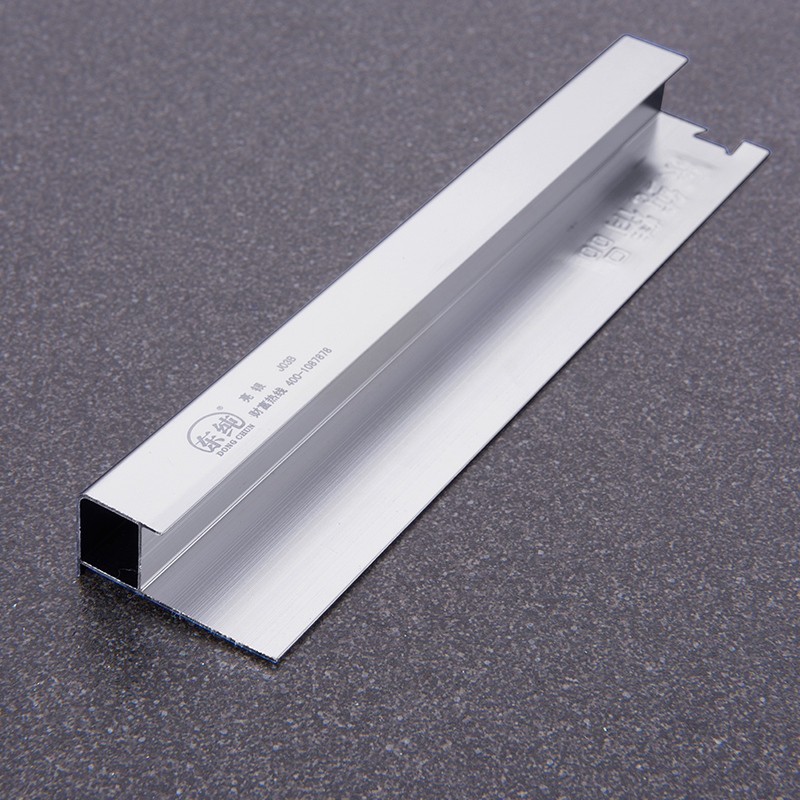 Aluminum Tile Trim Square Edge Anodized Bright Silver Popular J03B