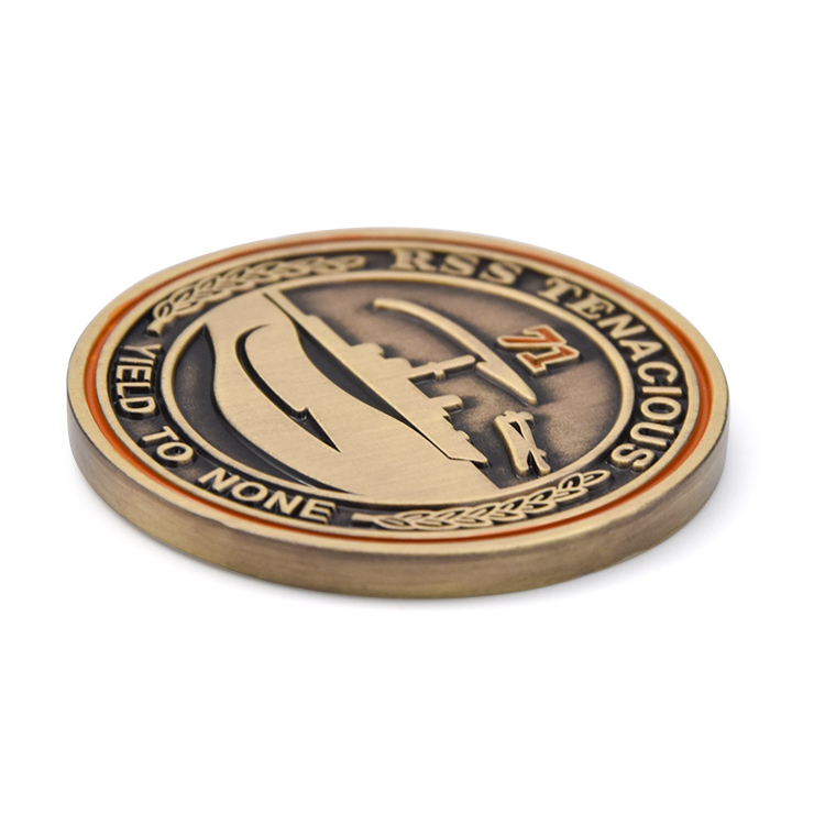 Custom Gold Silver Bronze Zinc Alloy 3D Metal Challenge Coin