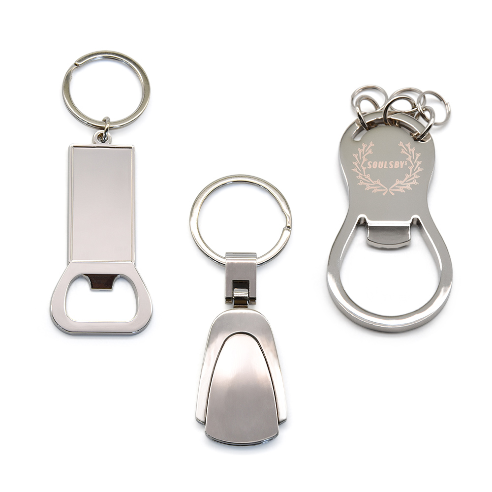 Epoxy Sublimation Key Chain Bottle Opener Custom Beer Metal Keyring Bottle Opener Keychain 