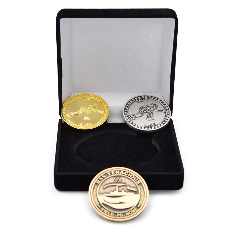 Custom Gold Silver Bronze Zinc Alloy 3D Metal Challenge Coin