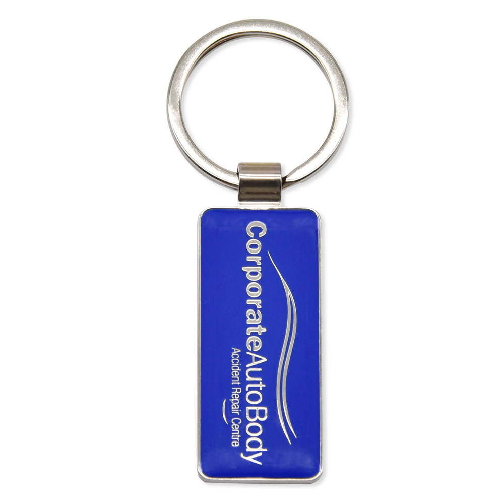 Customized Epoxy Coated Keychain Metal Key Chains