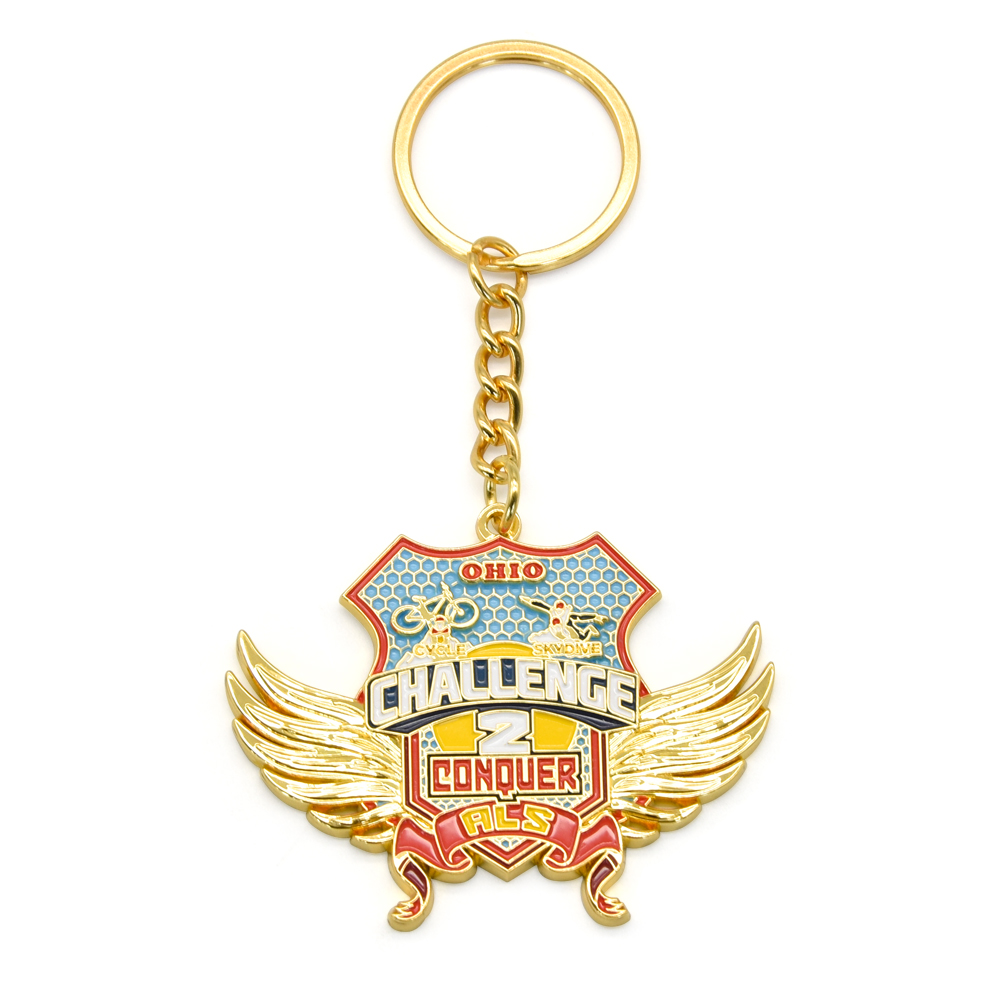 Custom Souvenir Keychain Metal 3D Key Ring