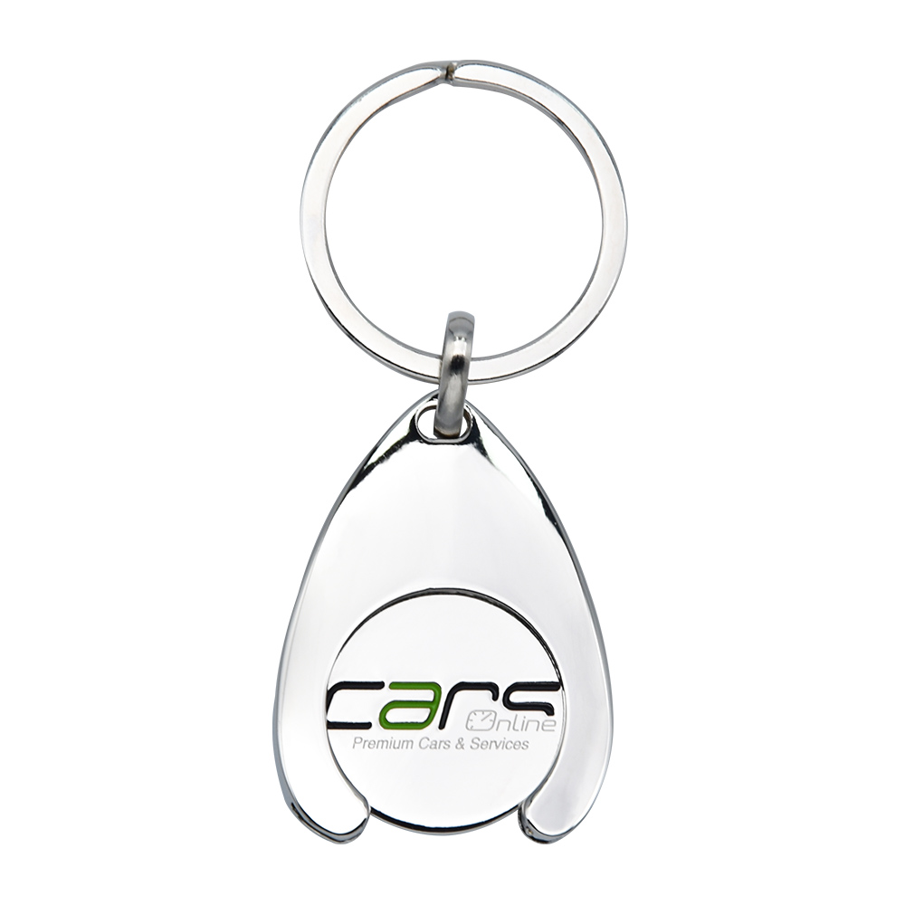 OEM Manufacturer Customized Metal Trolley Coin Key Chain