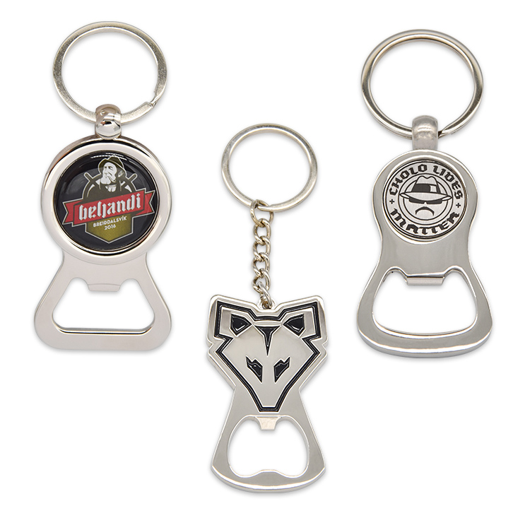 Factory Customized Bottle Opener Keychain For Promotional Gift