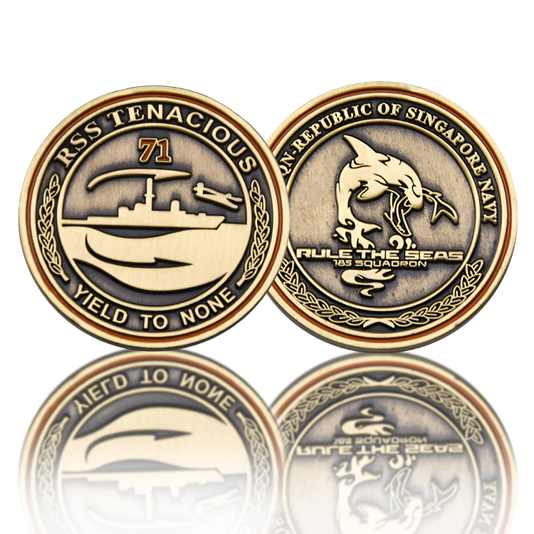 Custom Antique Navy Commemorative Coins 