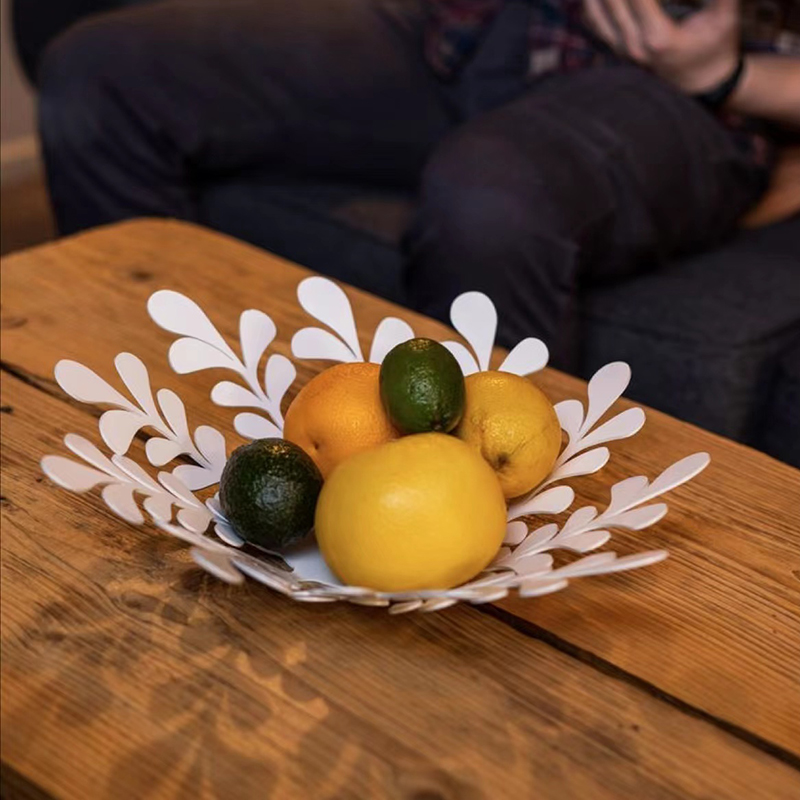 Fruit bowl fruits basket metal bowls Dish geometric design