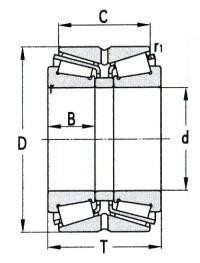 Double Row Tapered Roller Bearing D 280-1450mm