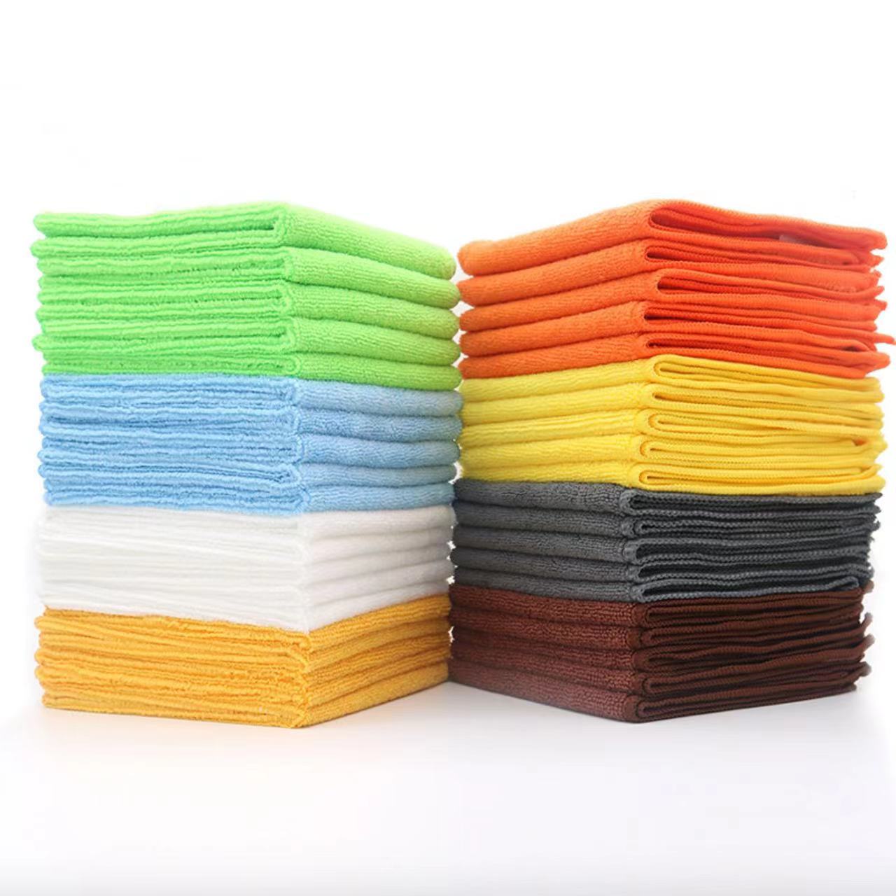 Manufacturer microfiber warp knitted cleaning towel
