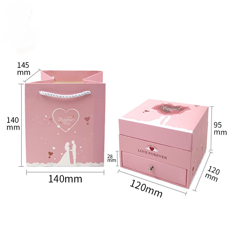 Hot Sale Jewelry Box Proposal Box with drawer from China