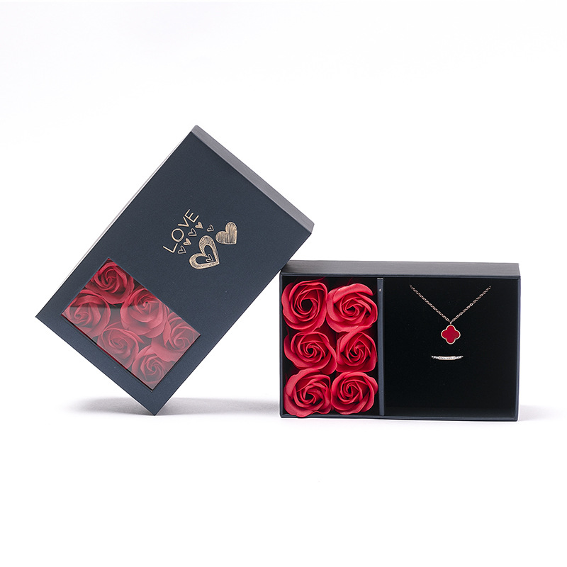 Hot Sale Jewelry Soap Flower Paper Gift Box Supplier