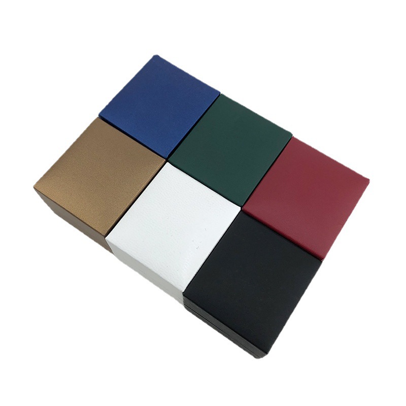 Wholesale Custom Colorful Leatherette Paper Jewelry Box Manufacturer