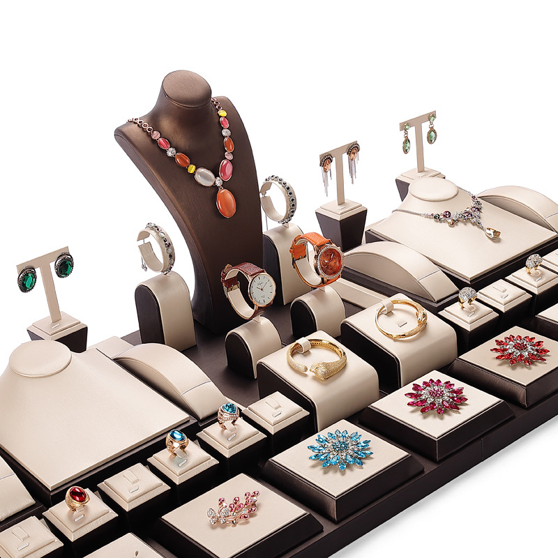 Custom Pu Leather Jewelry Storage Display Supplier