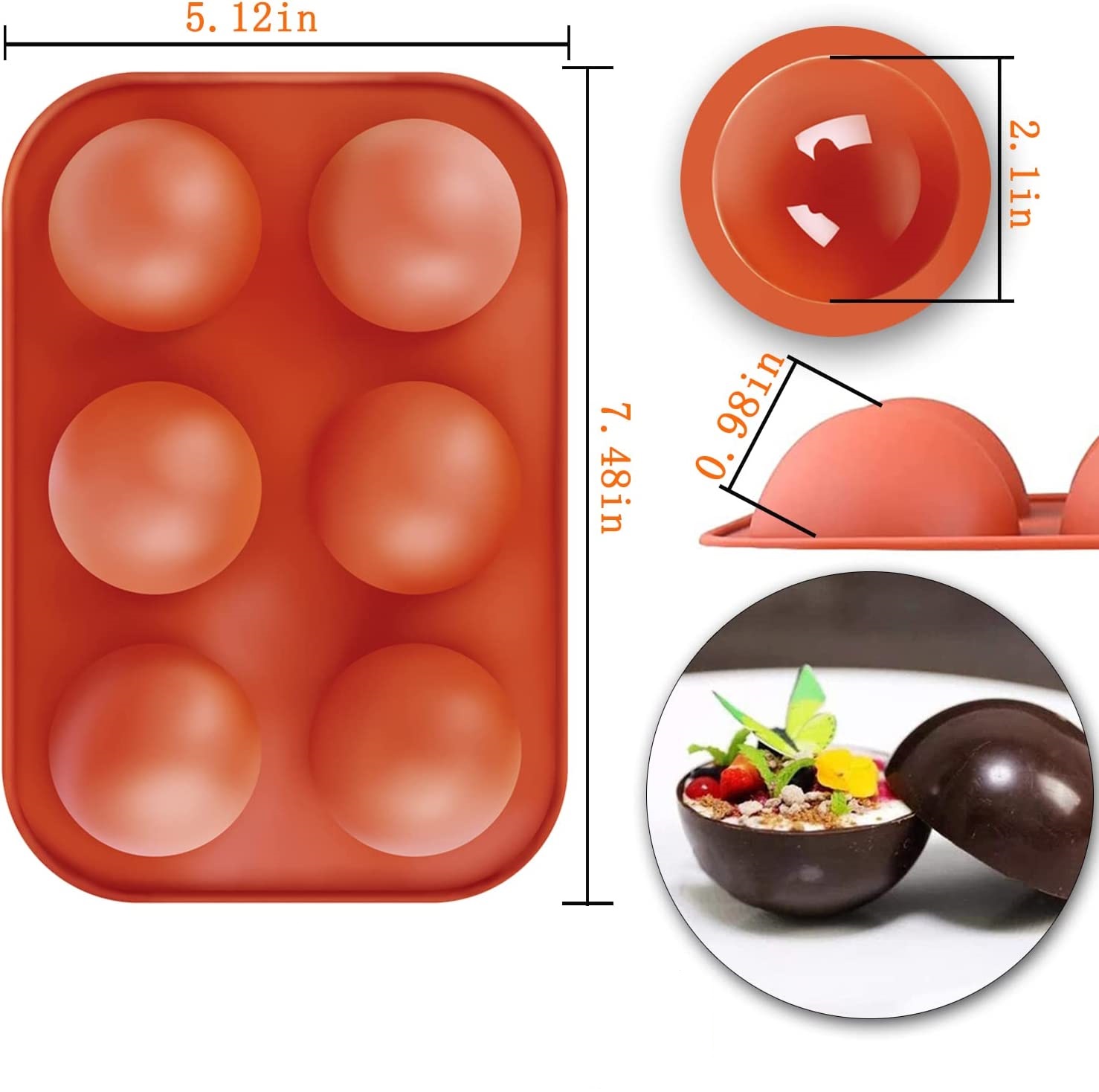 Customized Silicone Half Round Dome Mousse Mold