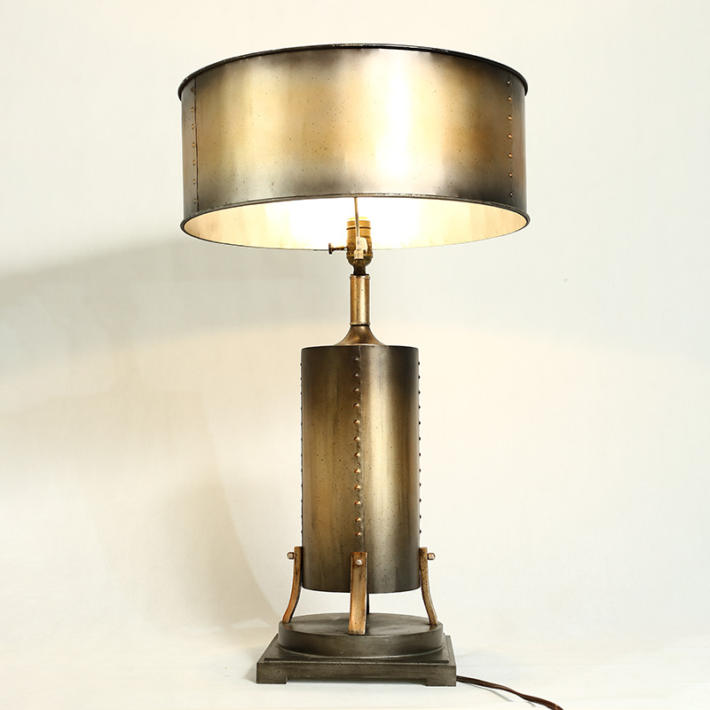 Vintage distressed European style handmade floor lamp