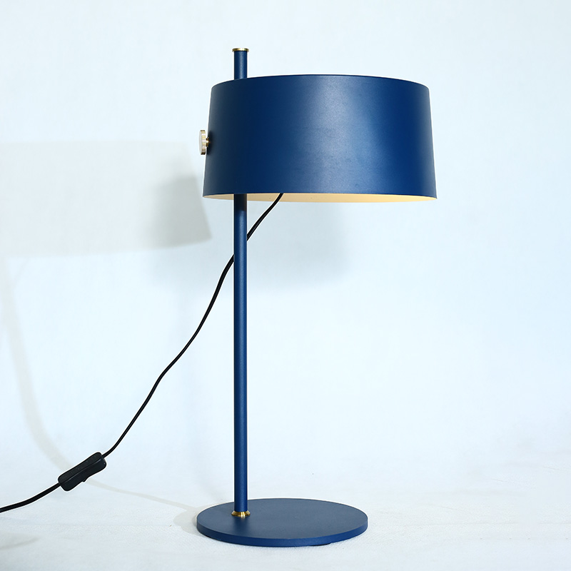 Ins style colourful baking lacquer American vintage table lamp