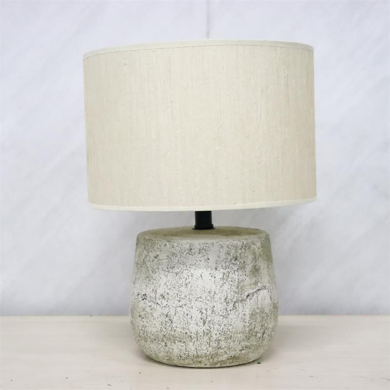 Minimalist ceramic pleated table lamp