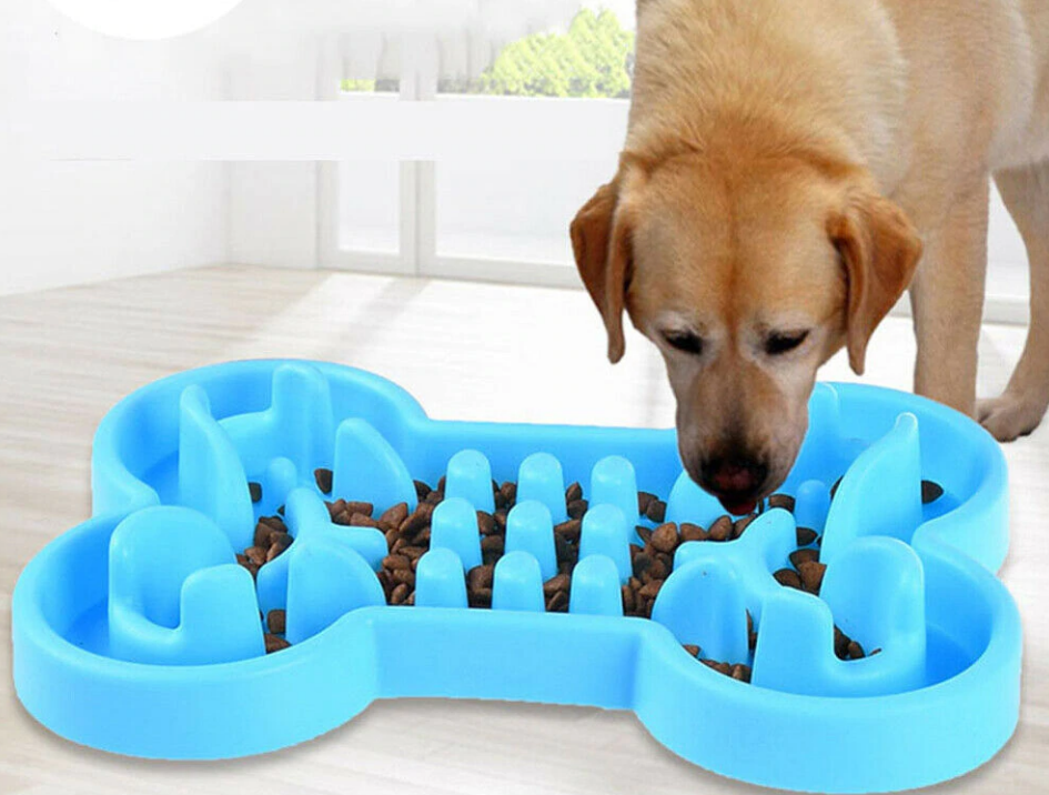 Slow Feed Dog Bowl Helps Reduce the Risk of Bloating and is Made in the USA