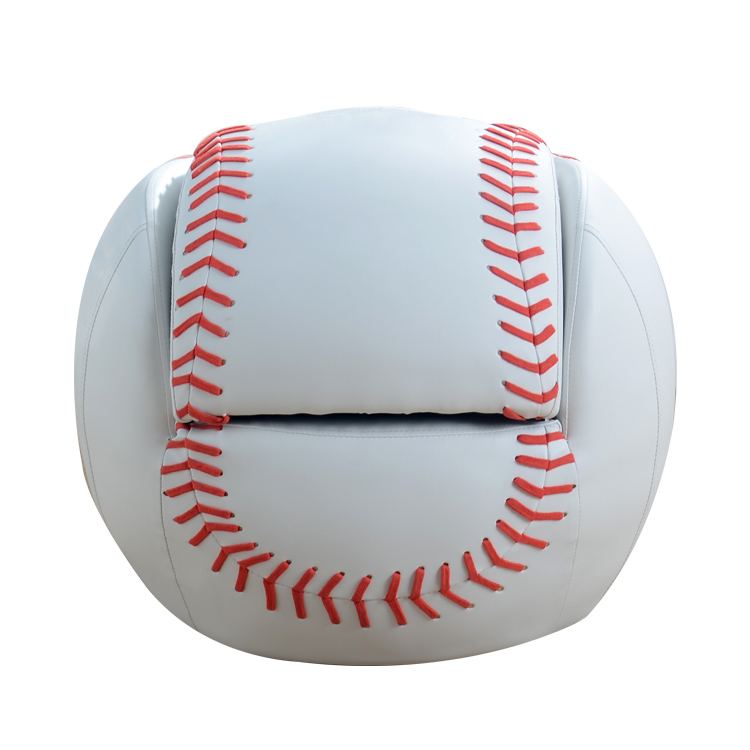 Baseball sports ball sofa with ottoman 