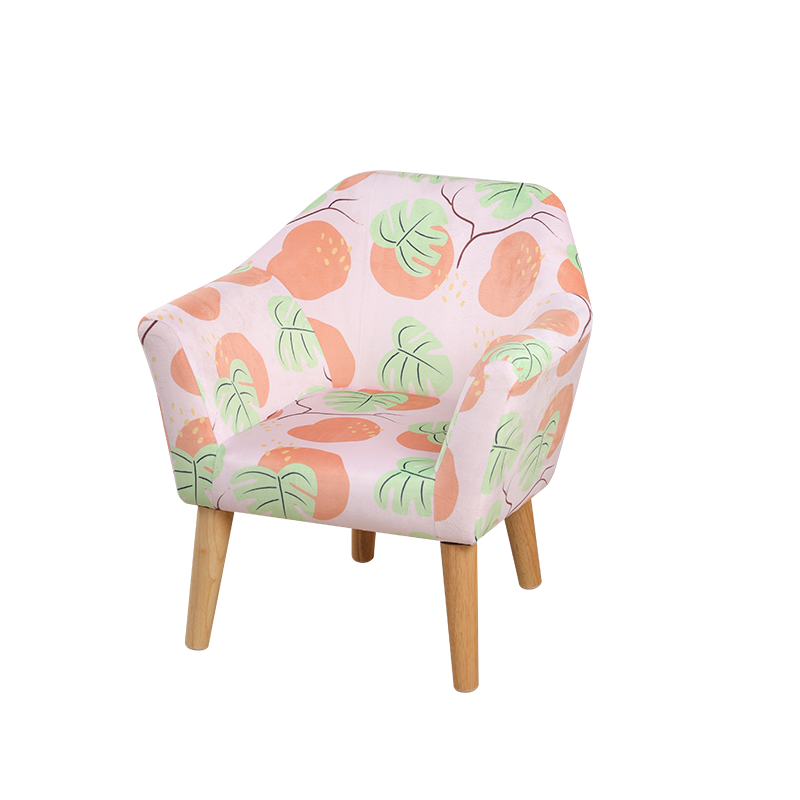 Wholesale kids chair furniture with floral printing 