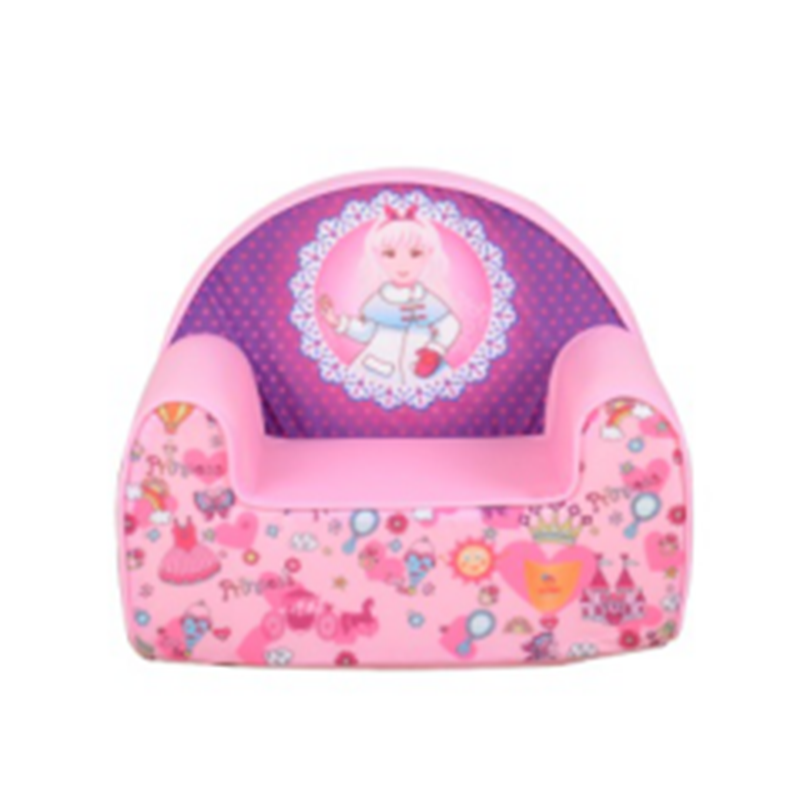 Princess cartoon pink kids full foam chair 