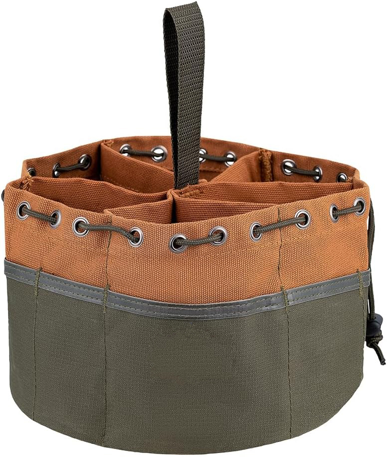 High quality Brown Bucket Parachute Bag, Durable Small Parts Bag