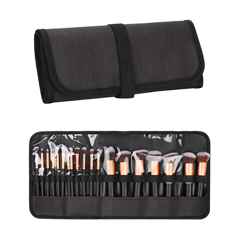 Makeup Brush Holder, Makeup Brush Organizer, Travel Makeup Brushes Bag Cosmetic Bags Pouch for Women Eyebrow Pencil Brushes Makeup Artist -Brushes Not included