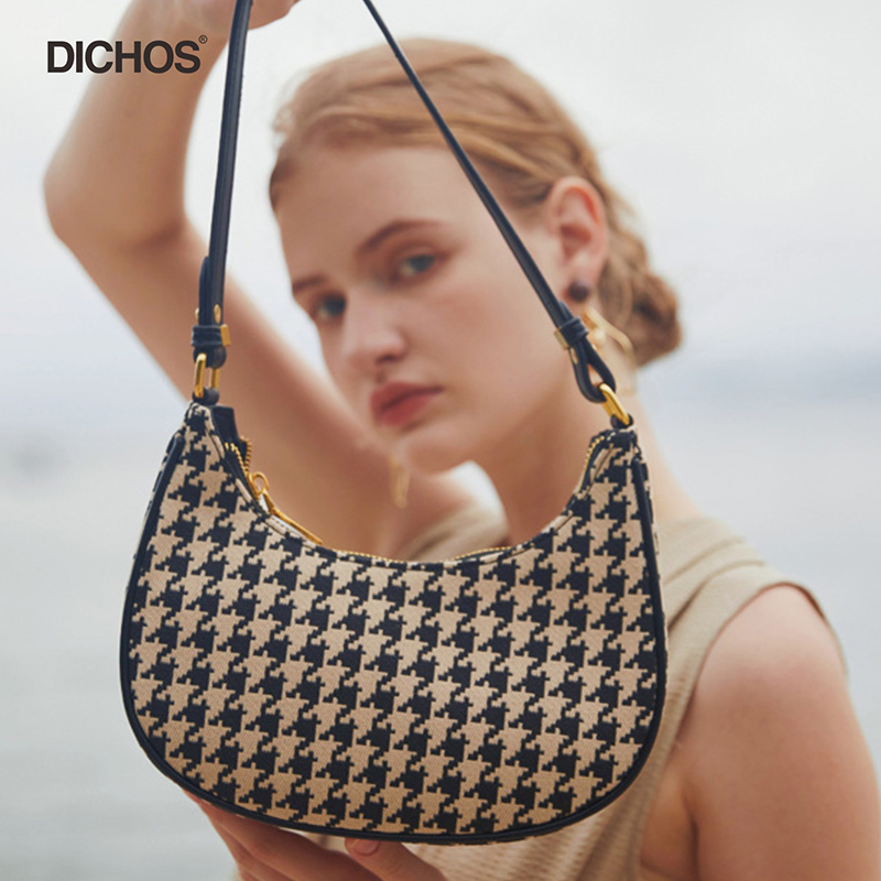 Women Fashion Houndstooth handbag