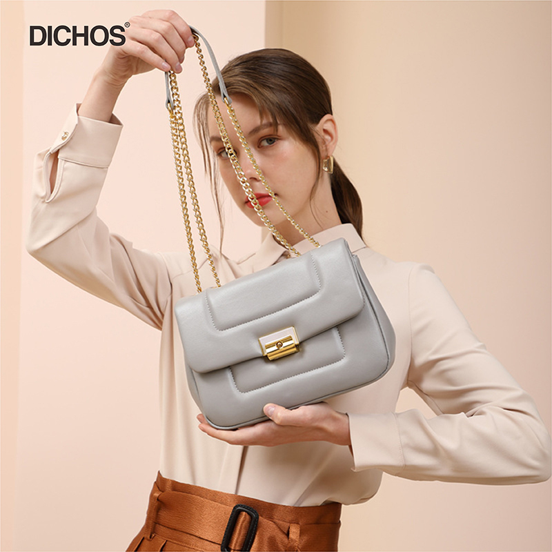 Women's genuine leather messenger cloud bag