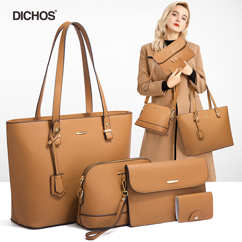 Large capacity retro women's handbag sets